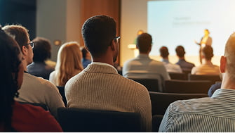 Audience at a conference